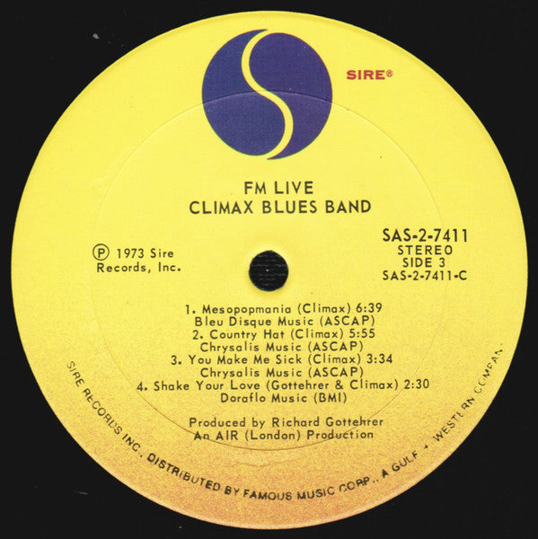 Climax Blues Band ~ FM / Live (Vinyl) - Djungel & Jazz