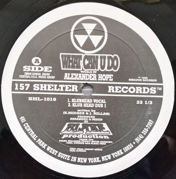 The Mighty Blaze* Featuring Alexander Hope : What Can U Do (12")