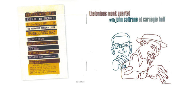 Thelonious Monk Quartet With John Coltrane ~ At Carnegie Hall (Vinyl) - Djungel & Jazz