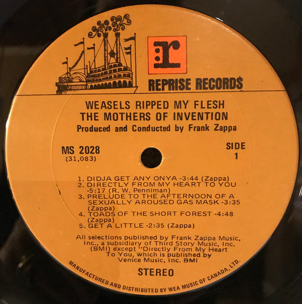 The Mothers : Weasels Ripped My Flesh (LP, Album, RE)