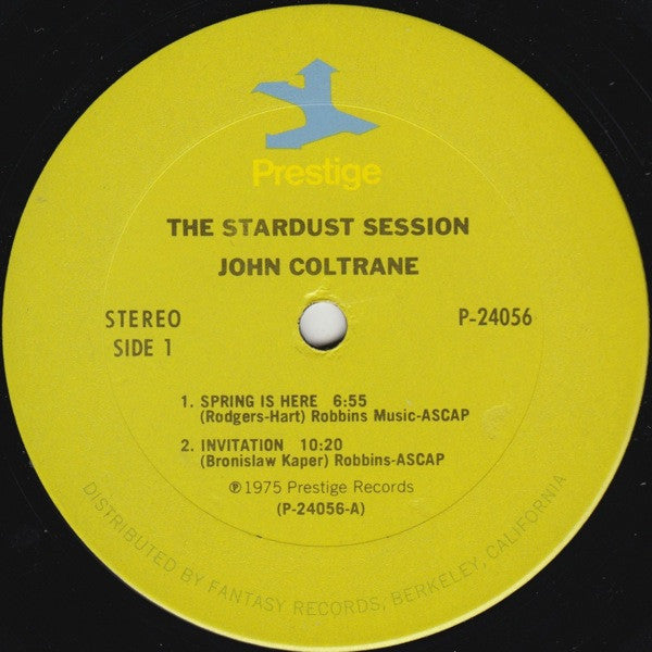 John Coltrane ~ The Stardust Session (Vinyl) - Djungel & Jazz