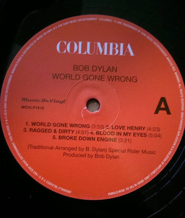 Bob Dylan ~ World Gone Wrong (Vinyl) - Djungel & Jazz