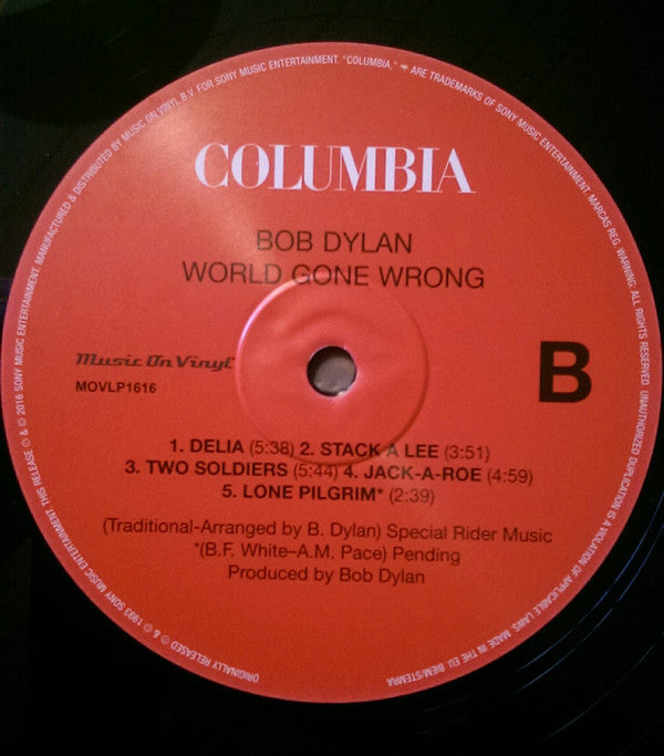 Bob Dylan ~ World Gone Wrong (Vinyl) - Djungel & Jazz