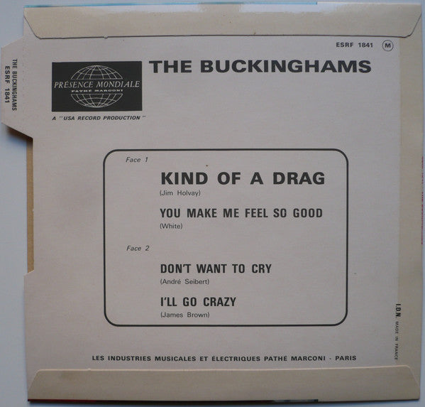 The Buckinghams ~ Kind Of A Drag (Vinyl) - Djungel & Jazz