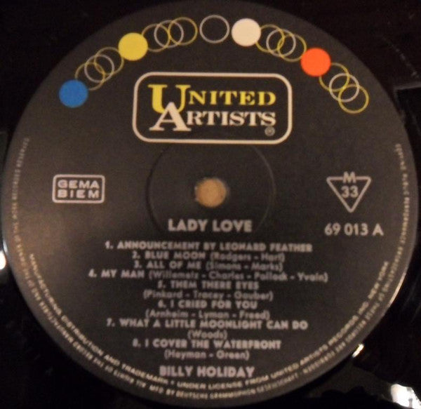 Billie Holiday ~ Ladylove (Vinyl) - Djungel & Jazz