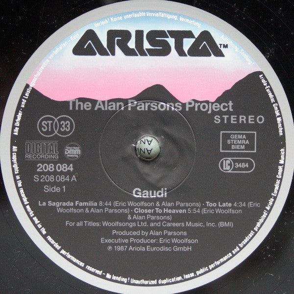 The Alan Parsons Project ~ Gaudi (Vinyl) - Djungel & Jazz