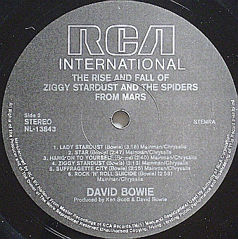 David Bowie ~ The Rise And Fall Of Ziggy Stardust And The Spiders From Mars (Vinyl) - Djungel & Jazz
