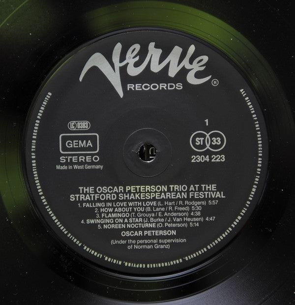 The Oscar Peterson Trio ~ At The Stratford Shakespearean Festival (Vinyl) - Djungel & Jazz