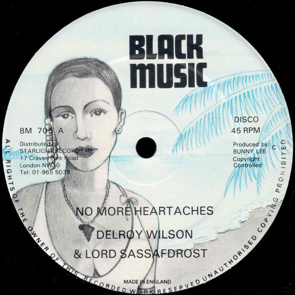 Delroy Wilson & Lord Sassafdrost* : No More Heartaches / The One Who Loves You (12", Maxi)