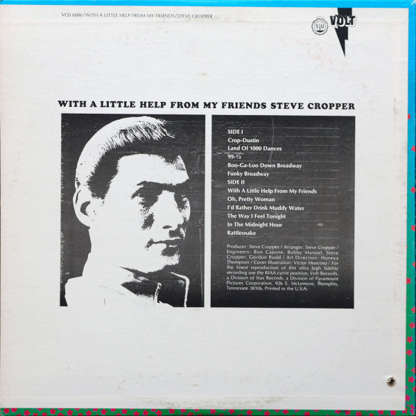 Steve Cropper : With A Little Help From My Friends (LP, Album, Ter)