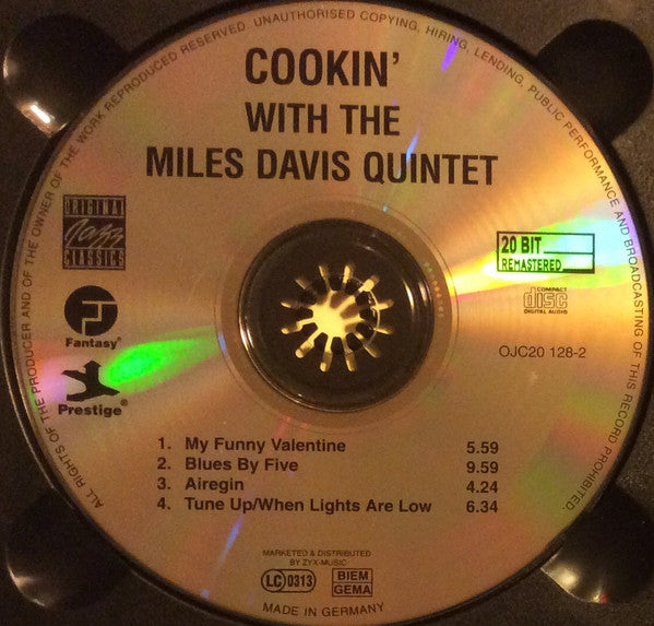 The Miles Davis Quintet ~ Cookin' With The Miles Davis Quintet (Vinyl) - Djungel & Jazz