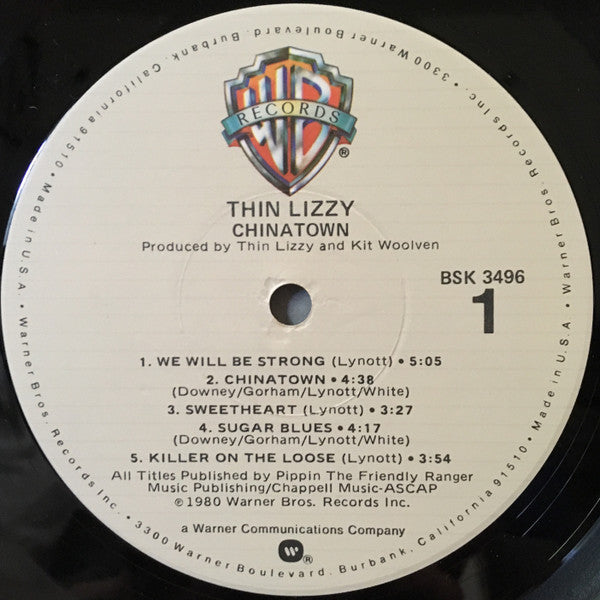 Thin Lizzy : Chinatown (LP, Album, Jac)