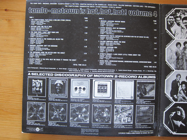 Various ~ Tamla-Motown Is Hot, Hot, Hot!  Volume 4 (Vinyl) - Djungel & Jazz