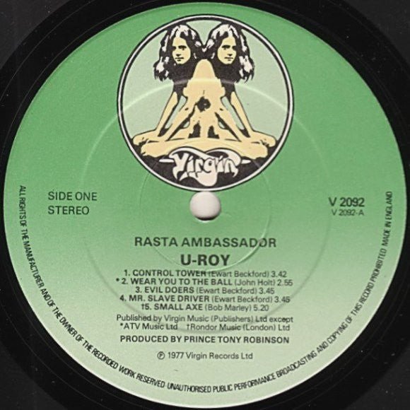 U-Roy : Rasta Ambassador (LP, Album)