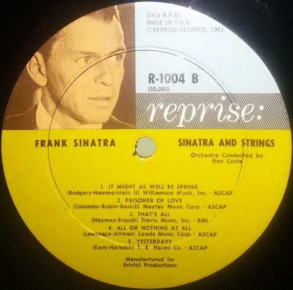 Frank Sinatra ~ Sinatra & Strings (Vinyl) - Djungel & Jazz