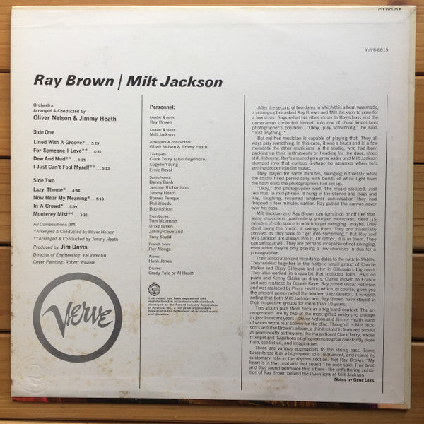 Ray Brown / Milt Jackson ~ Ray Brown / Milt Jackson (Vinyl) - Djungel & Jazz