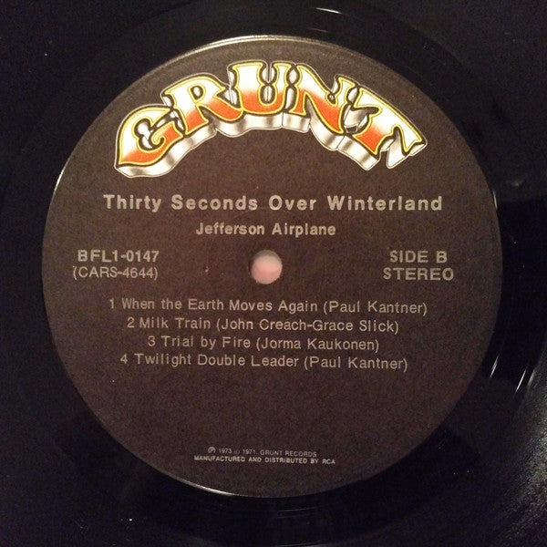 Jefferson Airplane ~ Thirty Seconds Over Winterland (Vinyl) - Djungel & Jazz