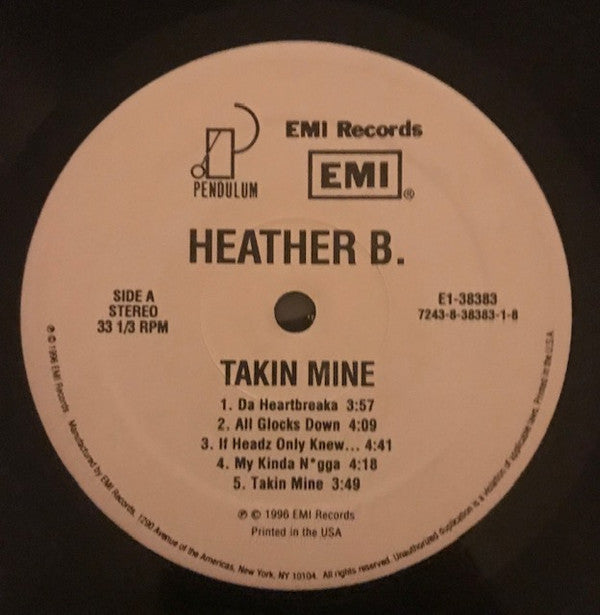 Heather B. : Takin Mine (LP, Album)