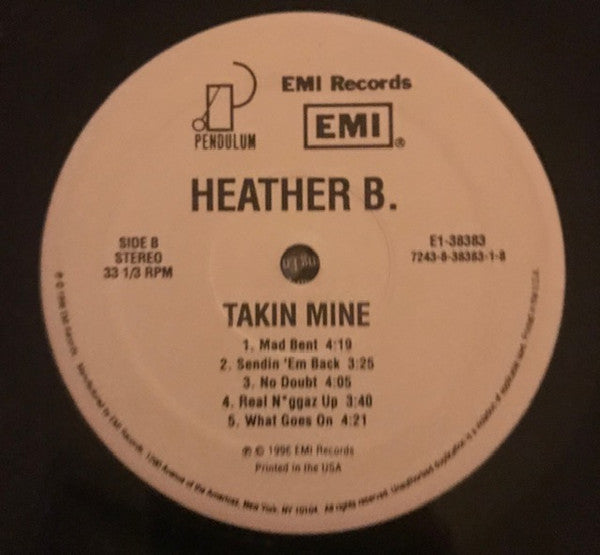 Heather B. : Takin Mine (LP, Album)