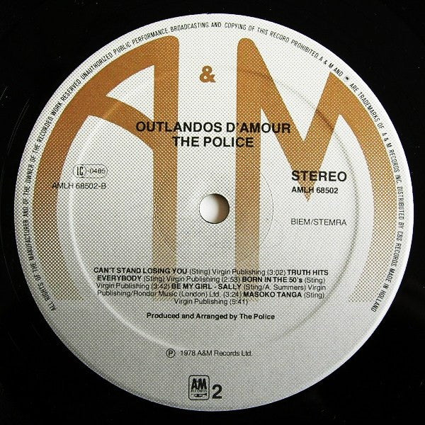 The Police ~ Outlandos D'Amour (Vinyl) - Djungel & Jazz