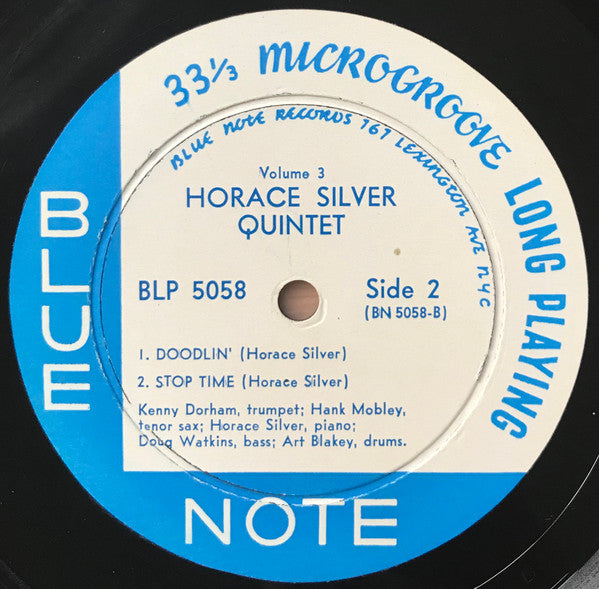 The Horace Silver Quintet ~ Horace Silver Quintet Volume 3 (Vinyl) - Djungel & Jazz