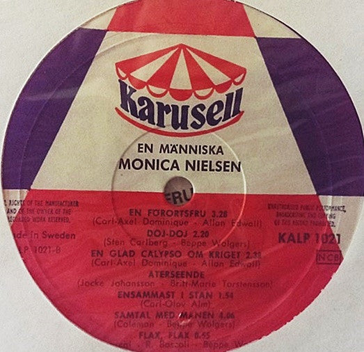 Monica Nielsen ~ En Människa (Vinyl) - Djungel & Jazz