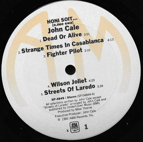 Mr. John Cale ~ Honi Soit (Vinyl) - Djungel & Jazz