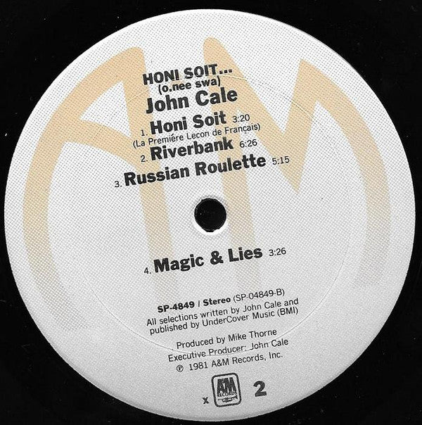 Mr. John Cale ~ Honi Soit (Vinyl) - Djungel & Jazz