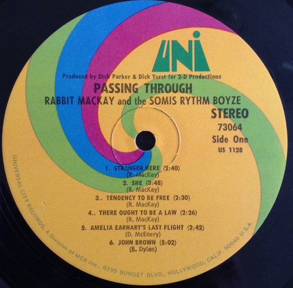 Rabbit MacKay And The Somis Rythm Boyze ~ Passing Through (Vinyl) - Djungel & Jazz
