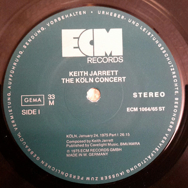 Keith Jarrett ~ The Köln Concert (Vinyl) - Djungel & Jazz