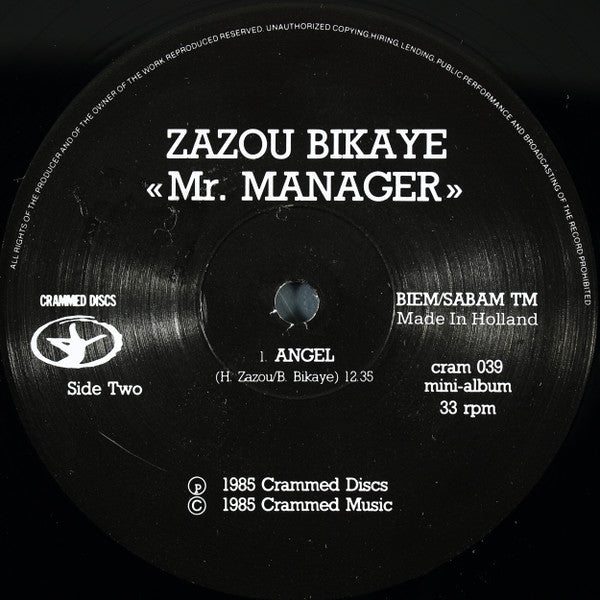 Zazou Bikaye : Mr. Manager (LP, MiniAlbum)