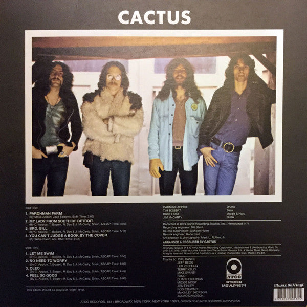 Cactus ~ Cactus (Vinyl) - Djungel & Jazz