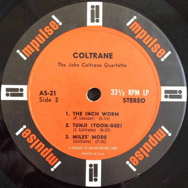 The John Coltrane Quartet ~ Coltrane (Vinyl) - Djungel & Jazz
