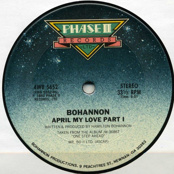 Bohannon* : Dance, Dance, Dance All Night (12")
