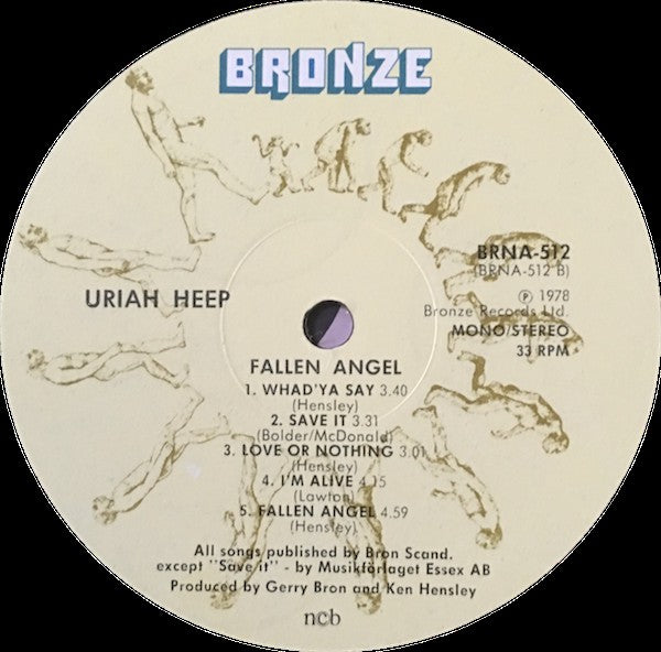Uriah Heep : Fallen Angel (LP, Album, Gat)
