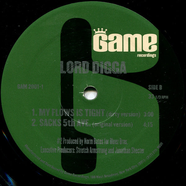 Lord Digga ~ My Flows Is Tight (Vinyl) - Djungel & Jazz