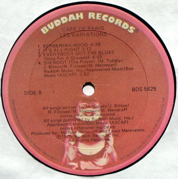 Les Variations ~ Café De Paris (Vinyl) - Djungel & Jazz