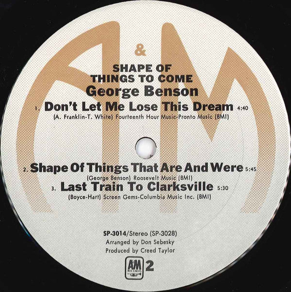 George Benson ~ Shape Of Things To Come (Vinyl) - Djungel & Jazz