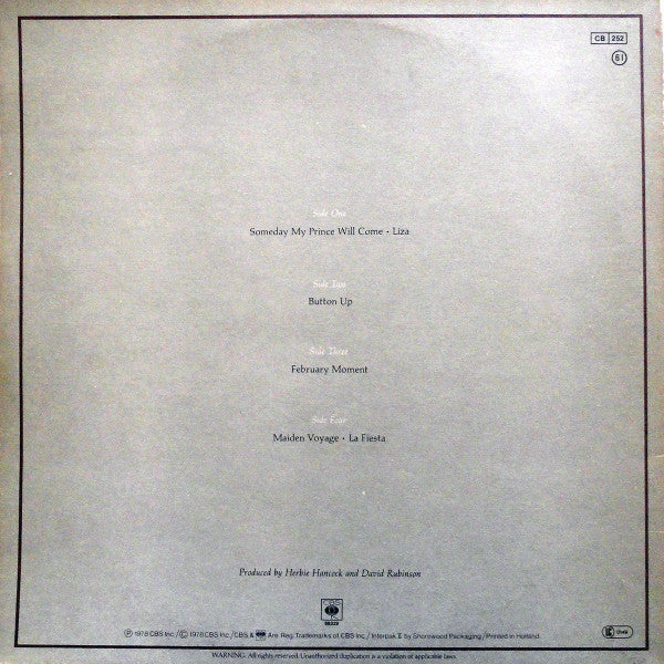 Herbie Hancock & Chick Corea ~ An Evening With Herbie Hancock & Chick Corea In Concert (Vinyl) - Djungel & Jazz