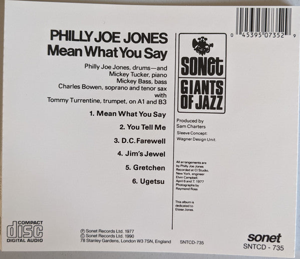 "Philly" Joe Jones ~ Mean What You Say (Vinyl) - Djungel & Jazz