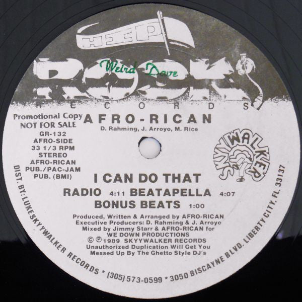 Afro-Rican ~ I Can Do That / Let It Go (Vinyl) - Djungel & Jazz