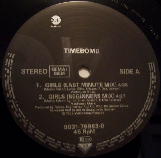 Timebomb ~ Girls (Vinyl) - Djungel & Jazz