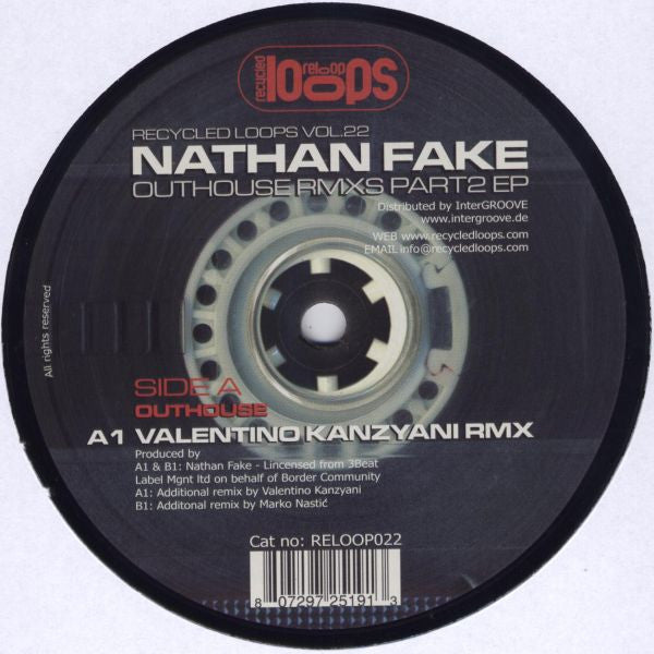 Nathan Fake : Outhouse Rmxs Part2 EP (12", EP)