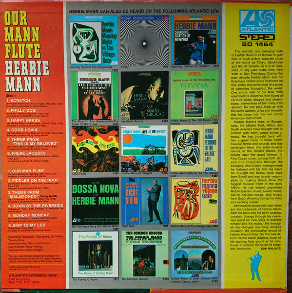 Herbie Mann ~ Our Mann Flute (Vinyl) - Djungel & Jazz
