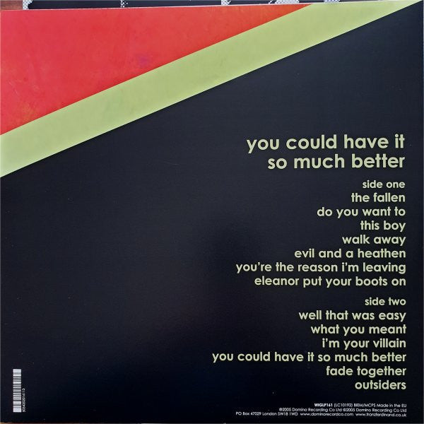 Franz Ferdinand ~ You Could Have It So Much Better (Vinyl) - Djungel & Jazz