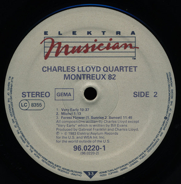 Charles Lloyd Quartet ~ Montreux 82 (Vinyl) - Djungel & Jazz