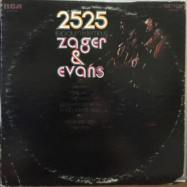 Zager & Evans ~ 2525 (Exordium & Terminus) (Vinyl) - Djungel & Jazz