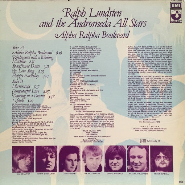 Ralph Lundsten And The Andromeda All Stars ~ Alpha Ralpha Boulevard (Vinyl) - Djungel & Jazz