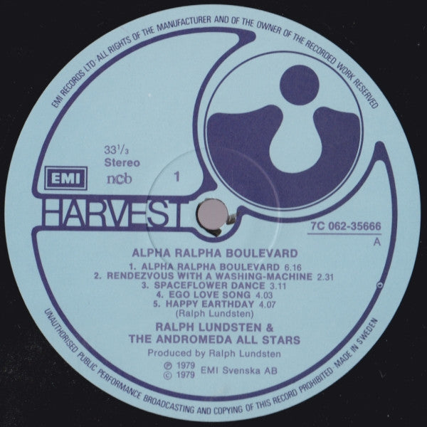 Ralph Lundsten And The Andromeda All Stars ~ Alpha Ralpha Boulevard (Vinyl) - Djungel & Jazz