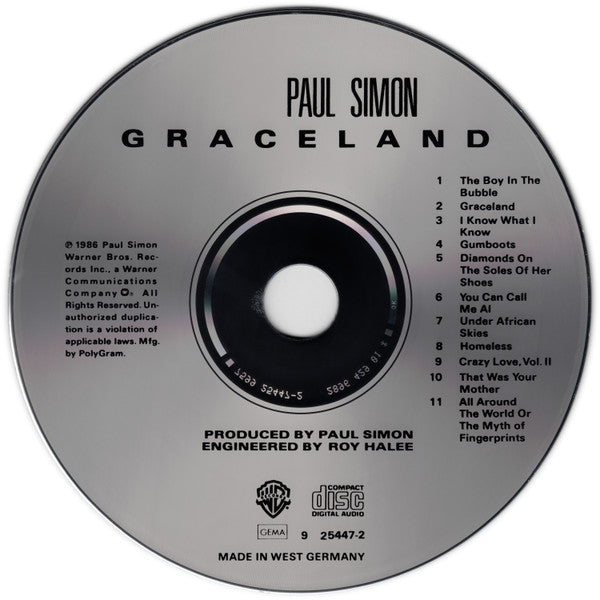 Paul Simon ~ Graceland (Vinyl) - Djungel & Jazz